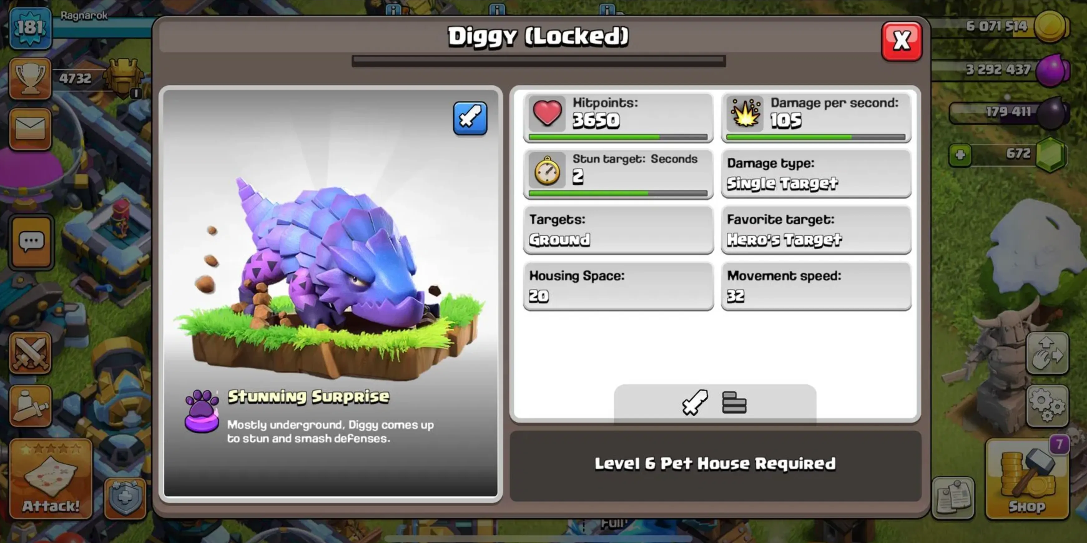 Diggy coc
